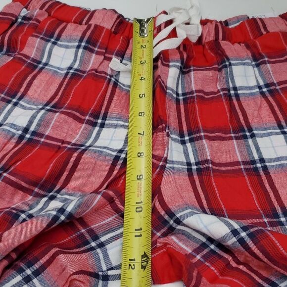 NEW L SMILE ED ELLEN DEGENERES buffalo plaid red sherpa HOLIDAY PAJAMAS NWT - Picture 12 of 16